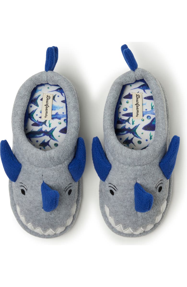 DEARFOAMS Kids
Peyton Animal Slip-On Clog Slipper, Alternate, color, Light Heather Grey