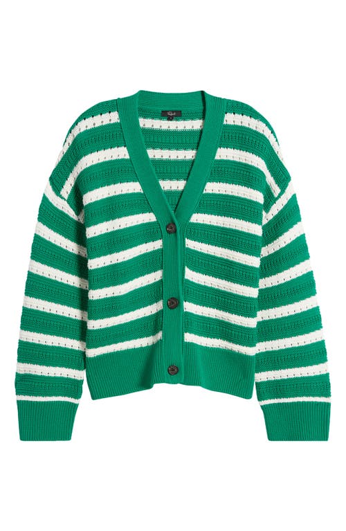 Rails Geneva Cardigan In Kelly Stripe In Kelly Stripe