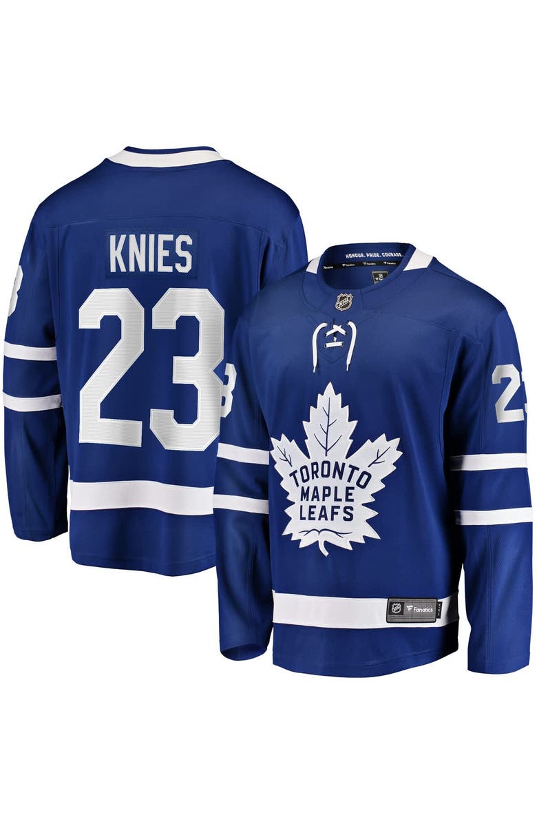 FANATICS Men's Fanatics Matthew Knies Blue Toronto Maple Leafs Home Premier Breakaway Player Jersey, Main, color, Blue