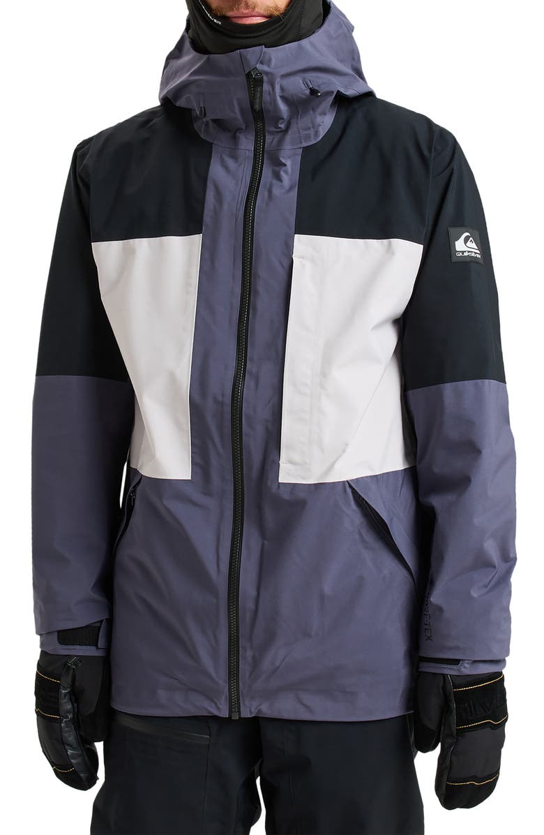 Quiksilver Forever Stretch Gore-Tex<sup>®</sup> Waterproof Ski Jacket, Main, color, Graystone