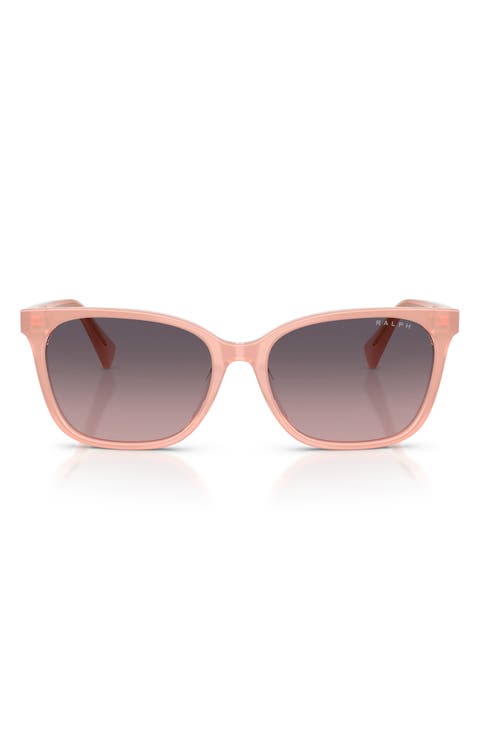56mm Gradient Square Sunglasses