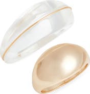 Open Edit Set of 2 Statement Rings