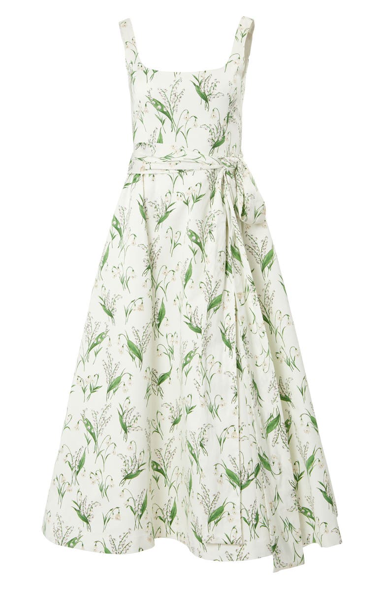 Carolina Herrera Lily of the Valley Print Sundress, Alternate, color, 