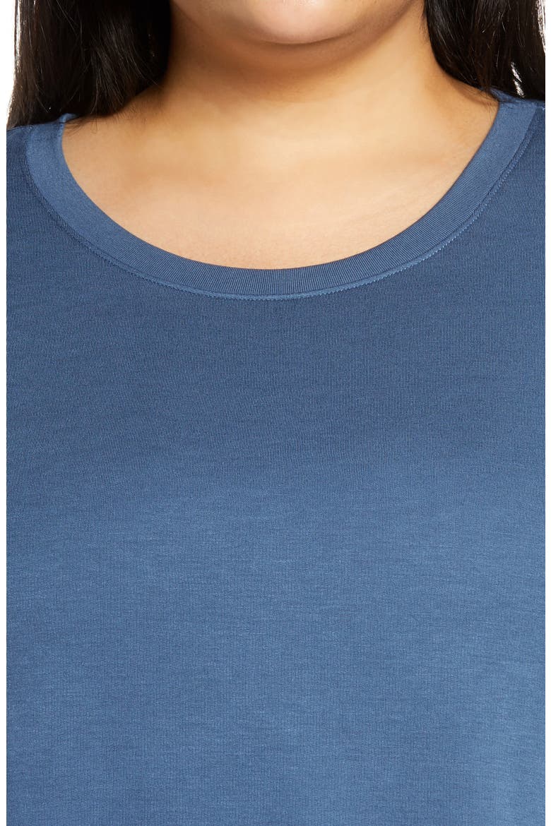 All Weekend Crop Sweatshirt, Alternate, color, NAVY DENIM