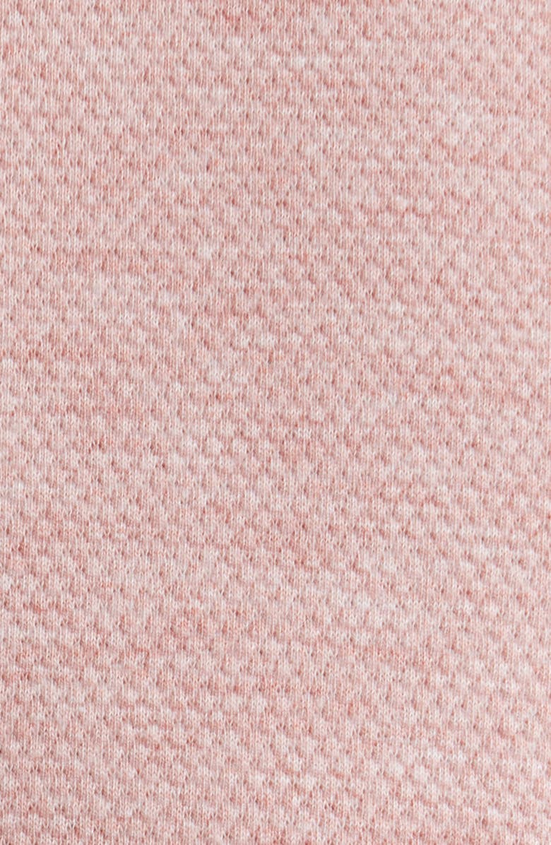 Johnston & Murphy Bennett Short Sleeve Heathered Cotton Blend Button-Up Shirt, Alternate, color, Pink Honeycomb