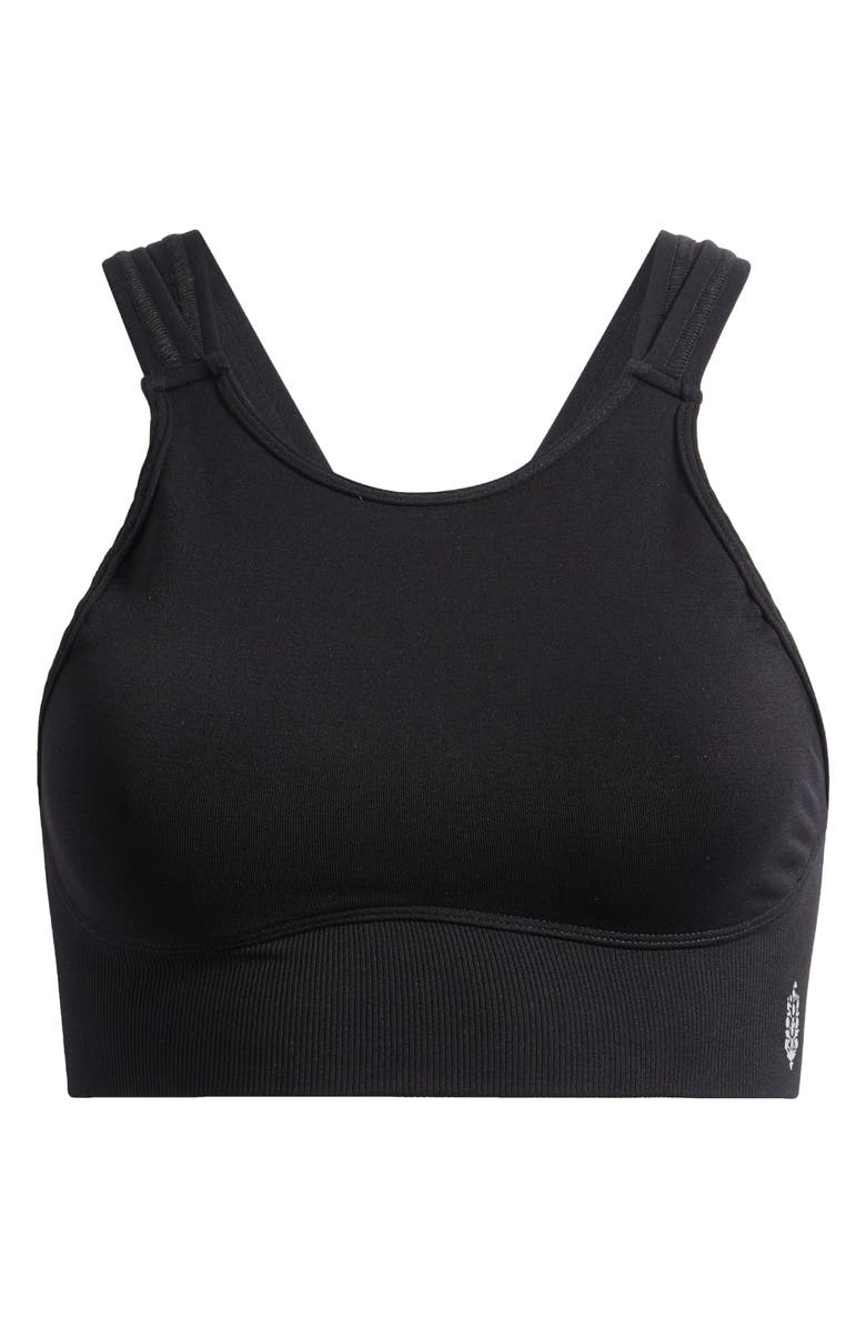Free People FP Movement On the Radar High Neck Sports Bra, Alternate, color, Black