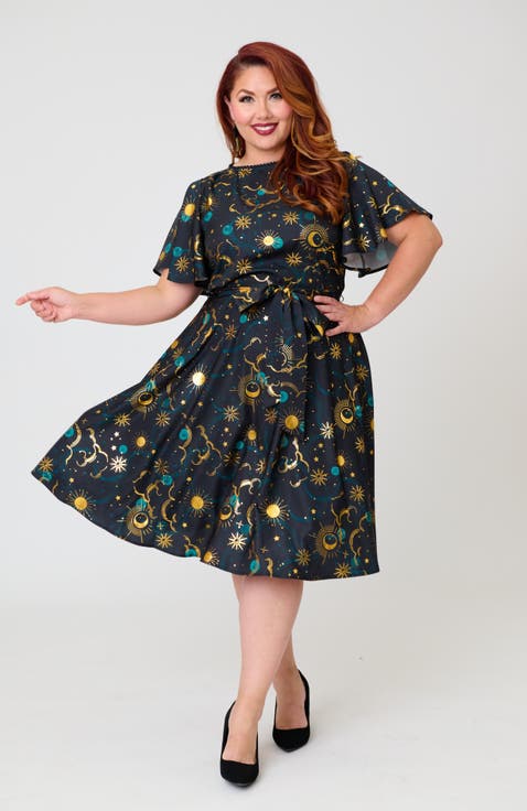 Plus Size 1930s Swing Dress