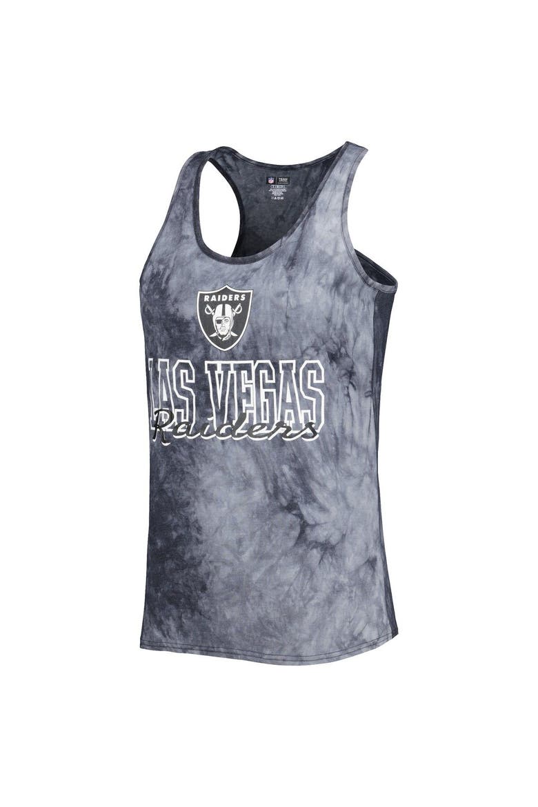 Women's Concepts Sport Charcoal Las Vegas Raiders Billboard Scoop Neck Racerback Tank and Shorts Sleep Set, Alternate, color, Charcoal