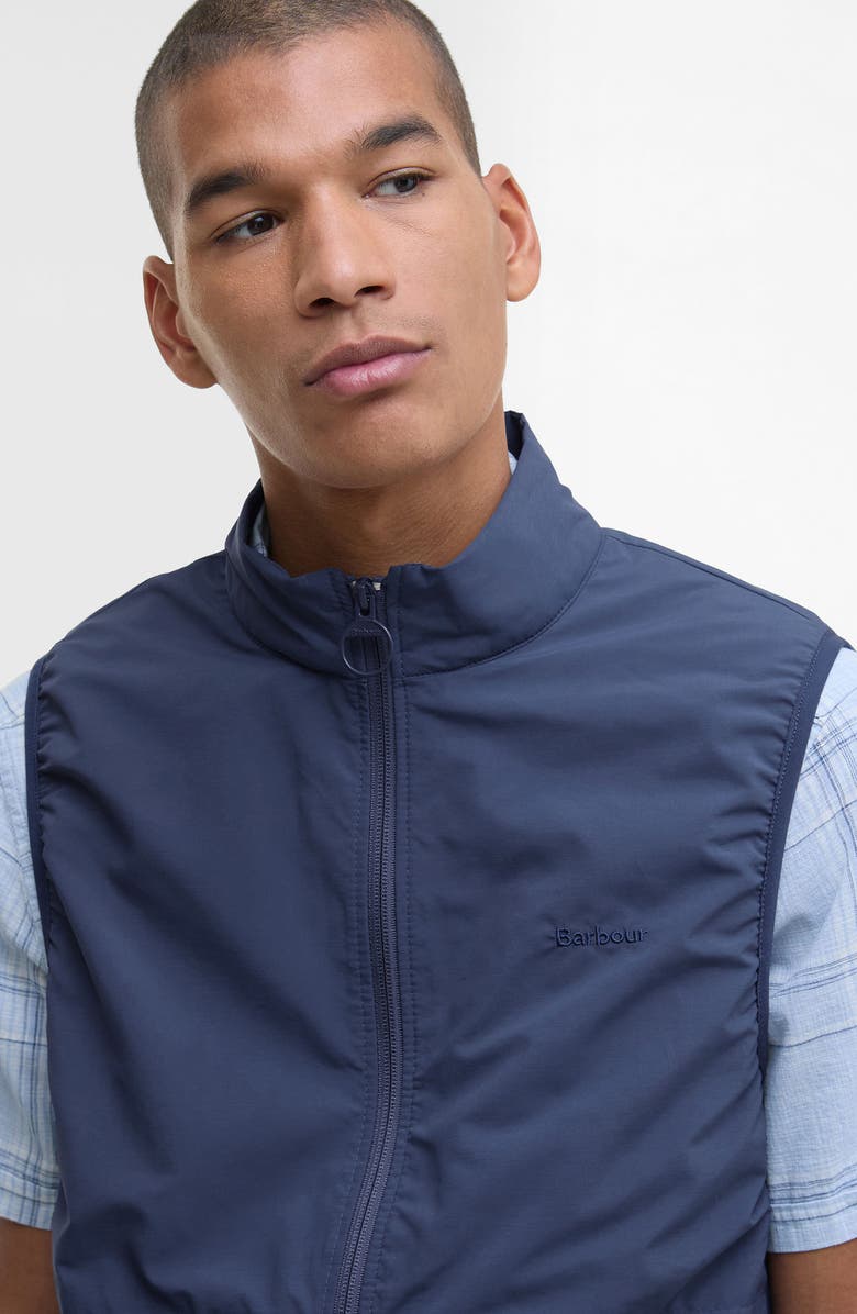 Barbour Rye Lightweight Zip Vest, Alternate, color, Dark Denim