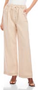FIFTEEN TWENTY Blythe Stripe Stretch Cotton Drawstring Wide Leg Pants