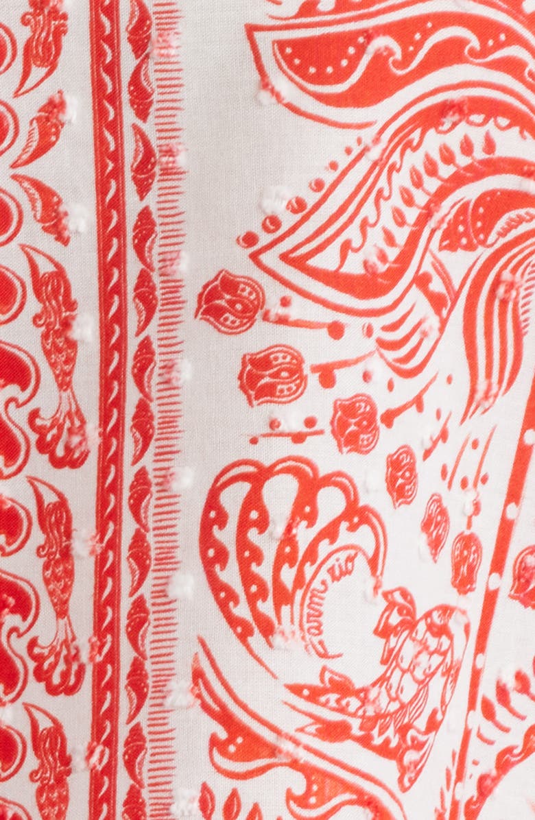 FARM Rio River Ride Puff Sleeve Cotton Top, Alternate, color, 