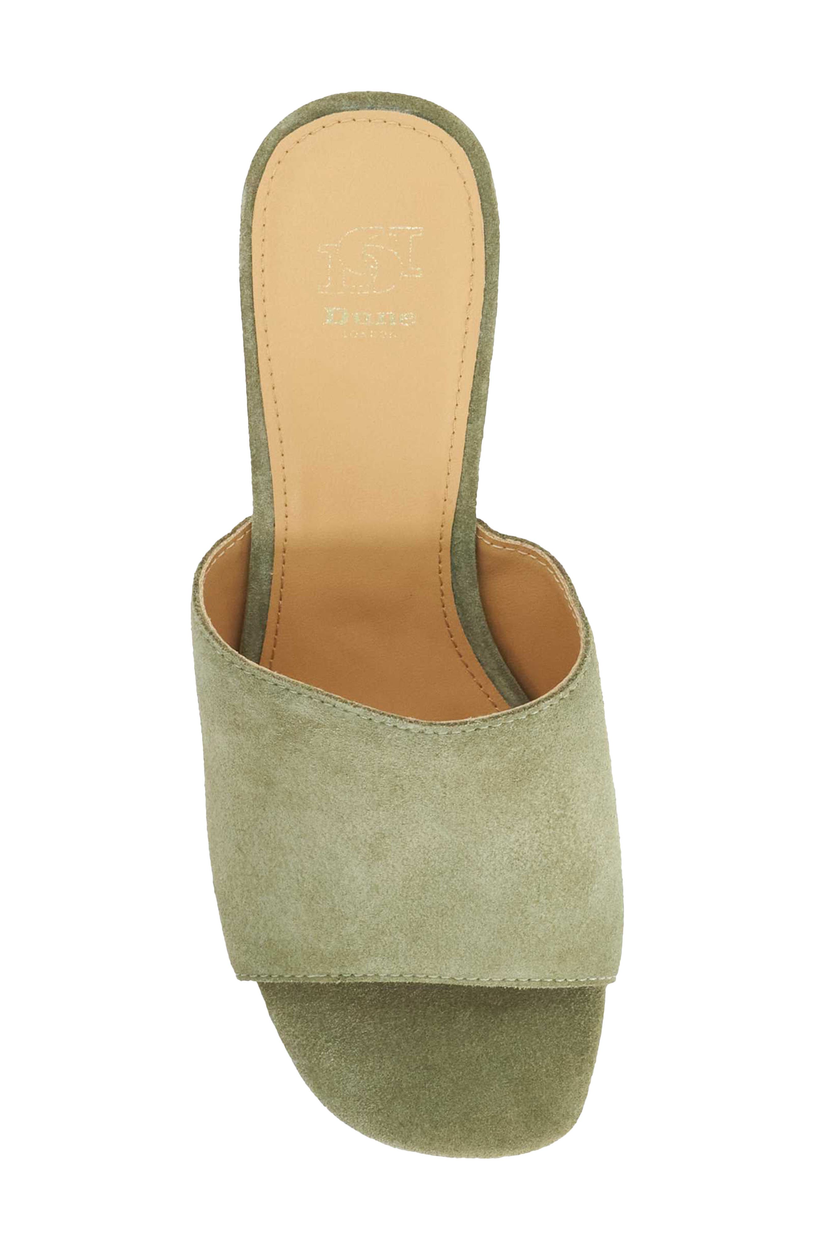 Kaydee Wedge Slide Sandal, Alternate, color, SAGE SUEDE