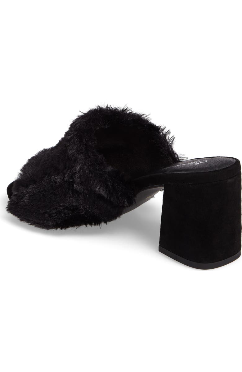 Seychelles Nobody Else Faux Fur Slide Sandal, Alternate, color,