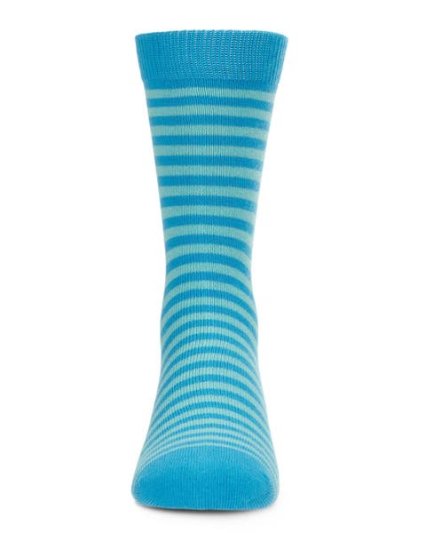 Thin Stripe Crew Sock (Big Kid)