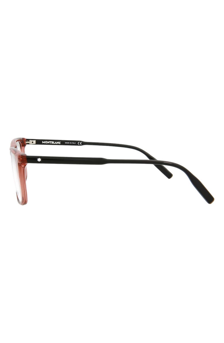 Montblanc 56mm Square Optical Glasses, Alternate, color, 
