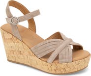 Gentle Souls Nomi Ankle Strap Platform Wedge Sandal