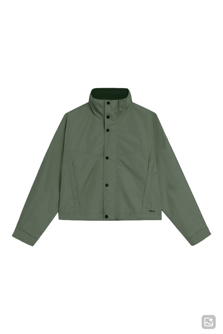 Skyler Short Water Repellent Windbreaker, Alternate, color, SAGE