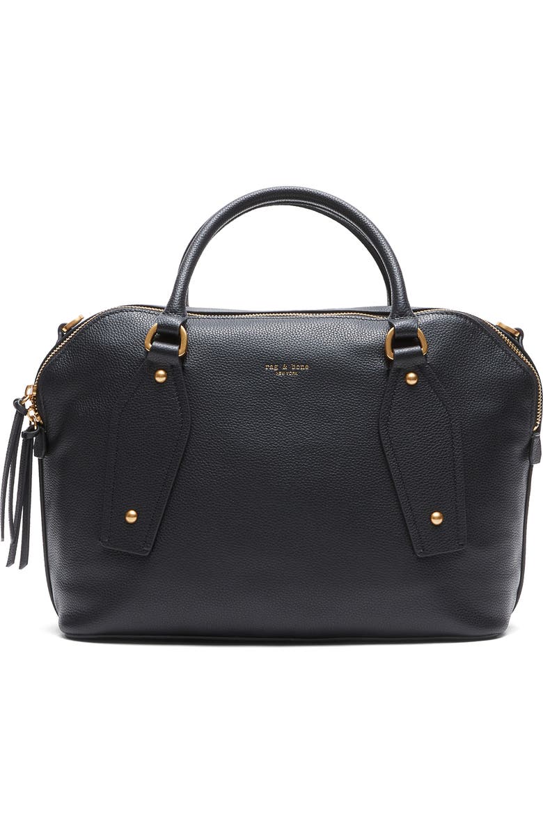rag & bone Gramercy Medium Satchel Bag, Main, color, Black