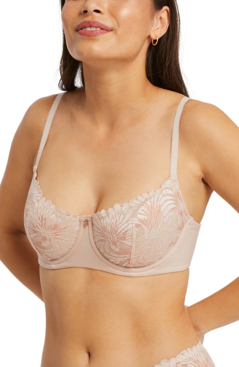 Montelle Intimates Anniversary Flirt Underwire Balconette Bra, Alternate, color, Lotus