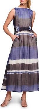 NIC+ZOE Luna Gallery Stripe Sleeveless Maxi Dress