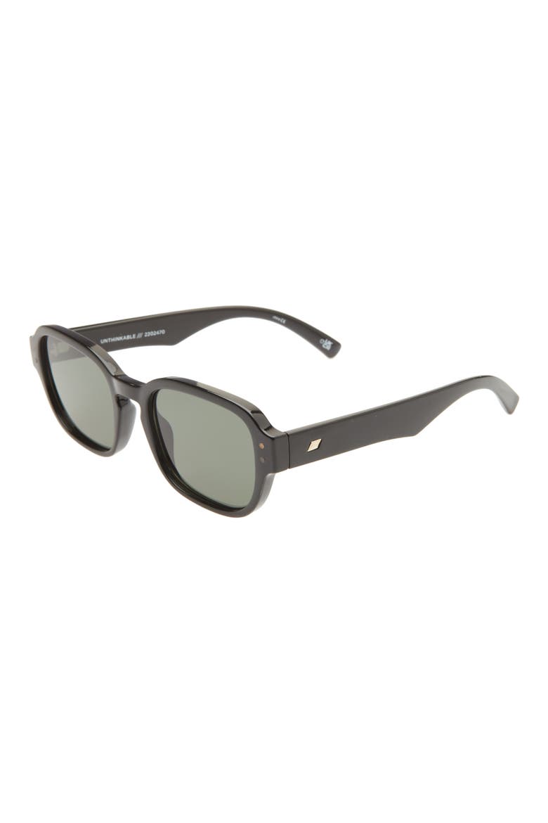 Unthinkable 53mm Square Sunglasses, Alternate, color, BLACK