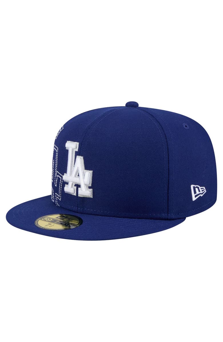 New Era Men's New Era Royal Los Angeles Dodgers Yarn Stitch 59FIFTY Fitted Hat, Alternate, color, 