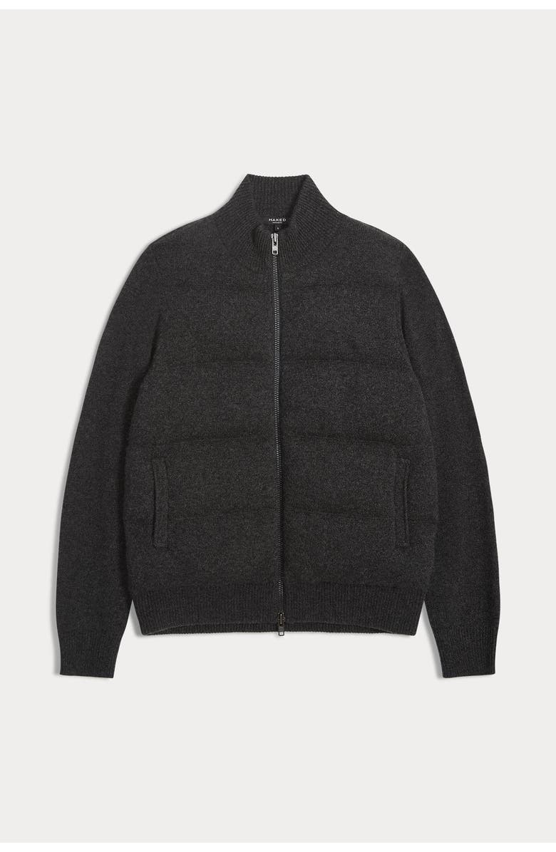 NAKED CASHMERE Didier Cashmere Puffer Jacket, Main, color, Charcoal