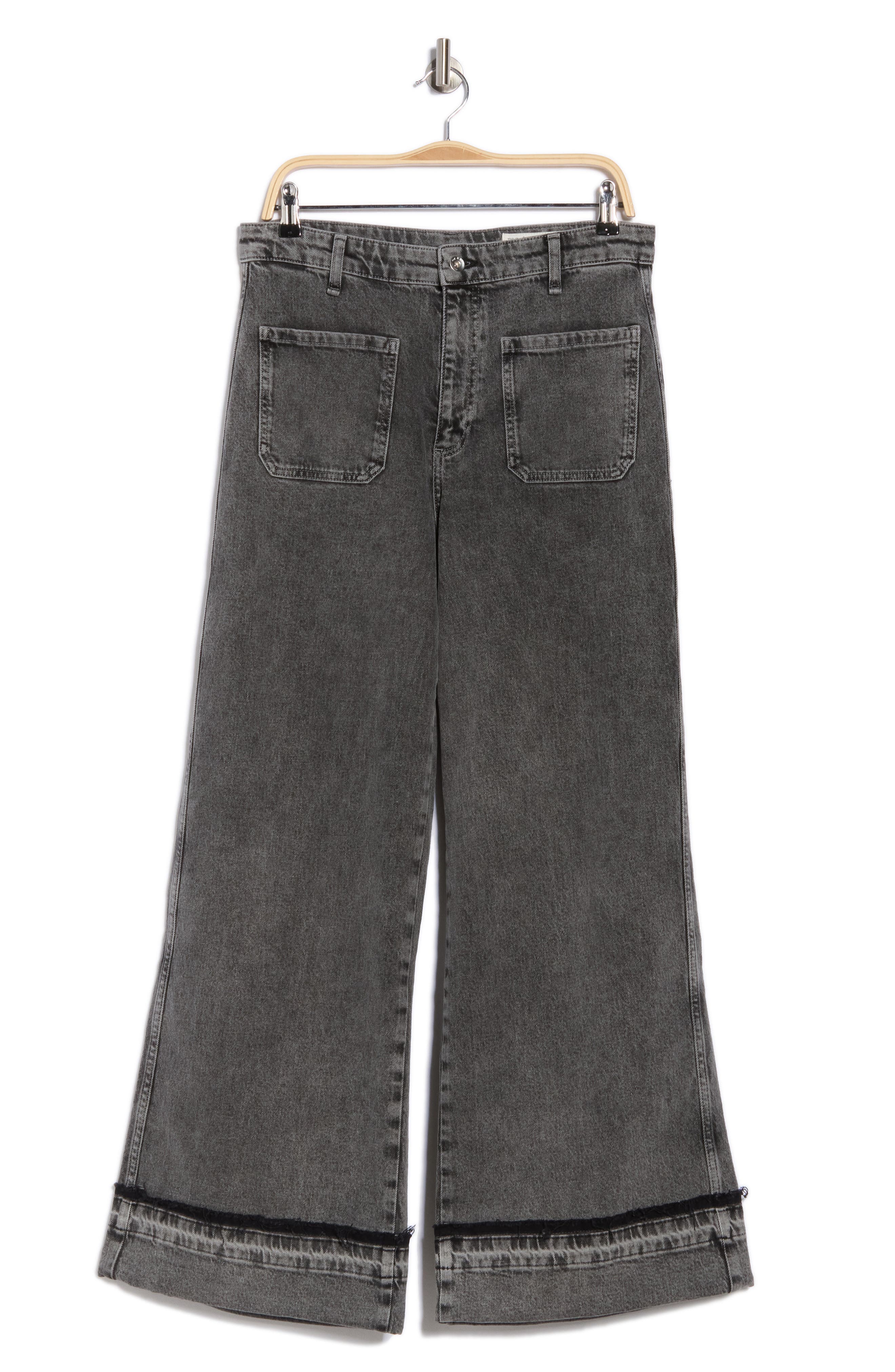 rag & bone Melina Patch Pockets Wide Leg Jeans