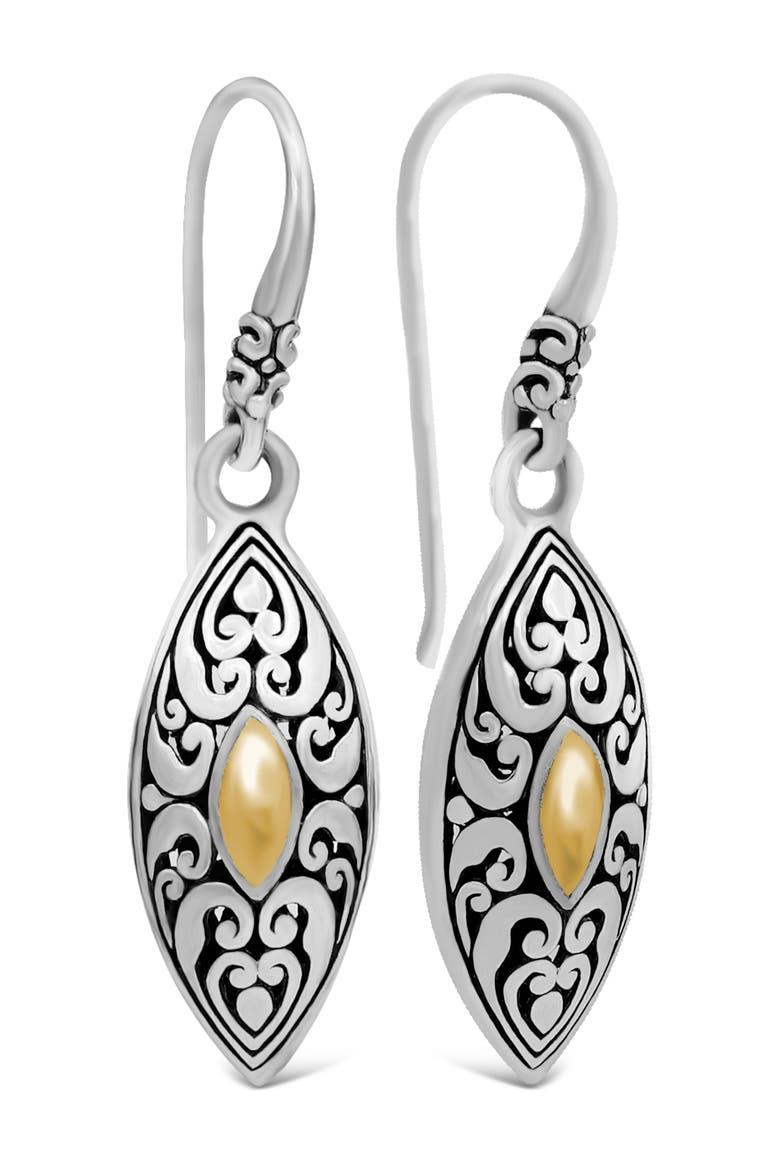 Angel Eyes Earrings in Sterling Silver and 18K Gold, Main, color, Silver