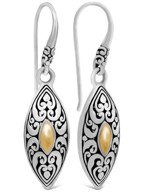 Angel Eyes Earrings in Sterling Silver and 18K Gold