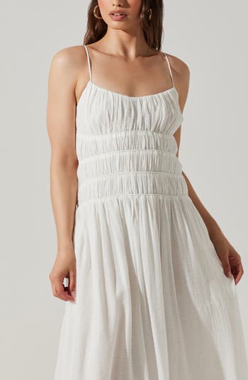 Andrina Shirred Maxi Sundress