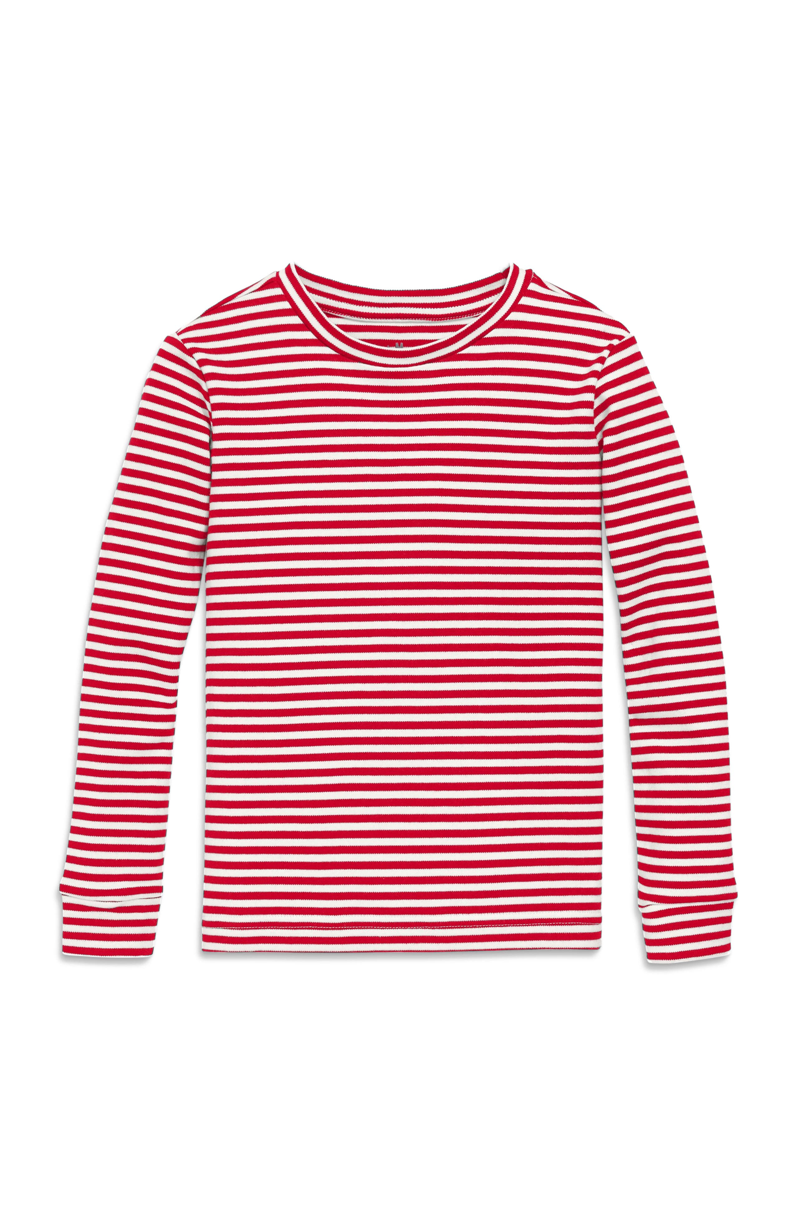 selected Cherry Ivory Stripe