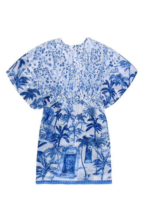 Shop Agua Bendita Kids' Luciana Tales Cover-up Tunic In Blue