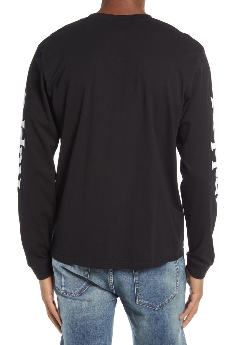 Authentic Ruiz-2 Long Sleeve Graphic Tee, Alternate, color, BLACK-WHITE