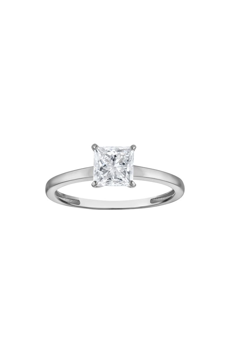 FZN 14K Gold Lab Grown Diamond Ring, Main, color, Silver