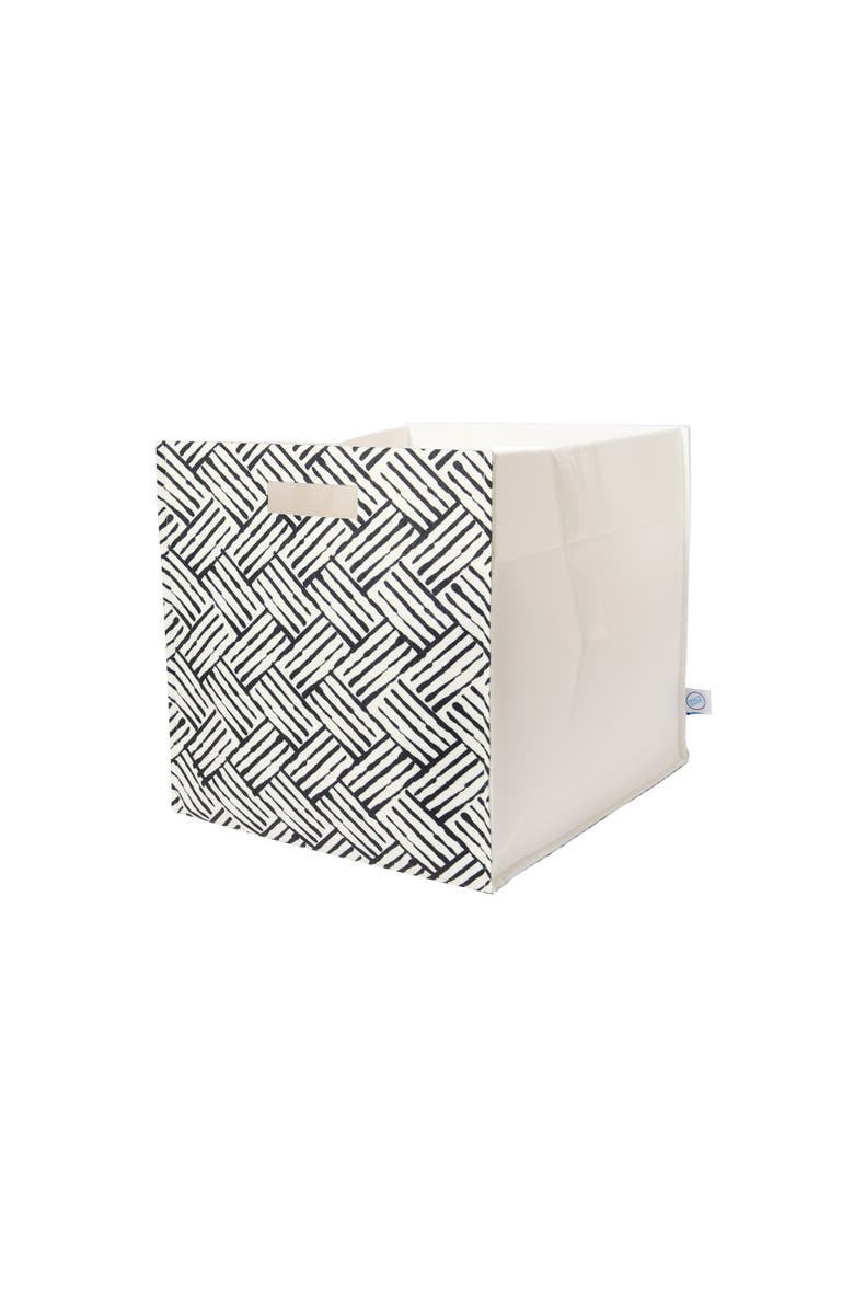 Dance Happy Woven Felt Storage Bin, Alternate, color, Black