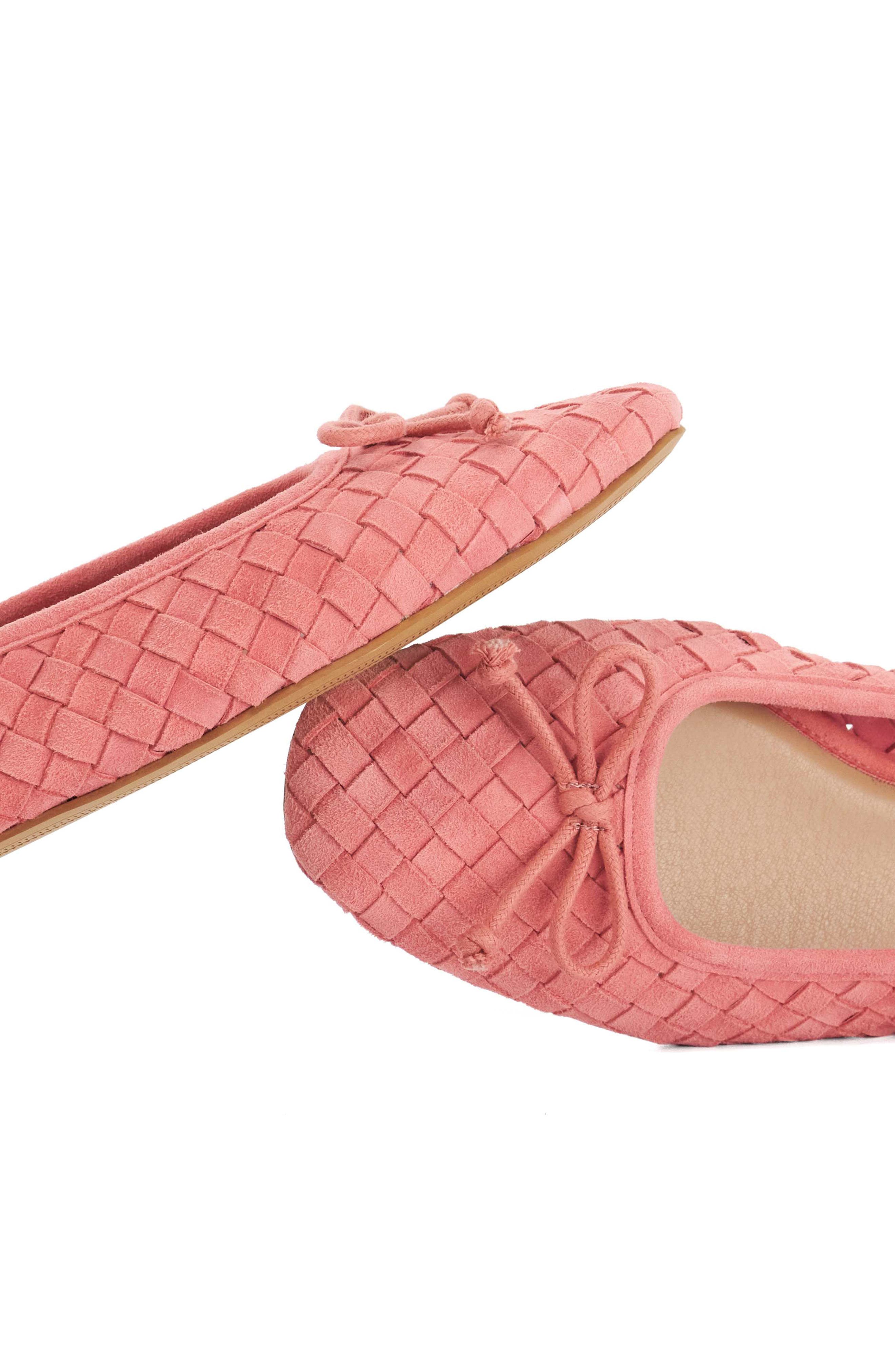 Heat Leather Ballet Flat, Alternate, color, RED