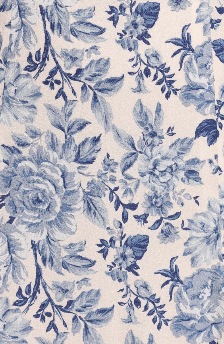 Petal & Pup Azura Floral Tie Strap Maxi Dress, Alternate, color, Parisian Blue