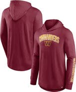 FANATICS Men's Fanatics Branded Burgundy Washington Commanders Front Runner Long Sleeve Hooded T-Shirt