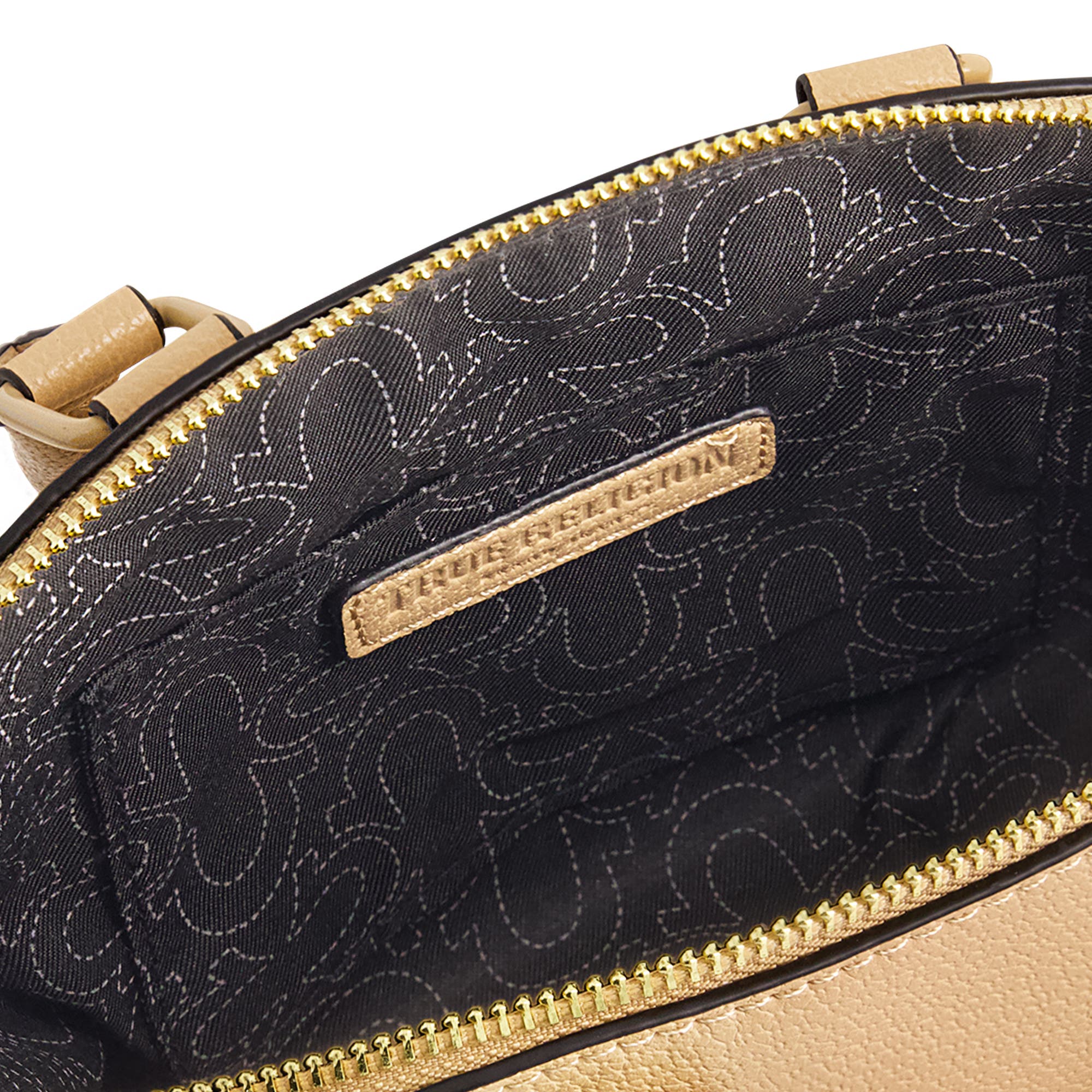 True Religion Logo Strap Mini Satchel With Black Hardware, Alternate, color, 