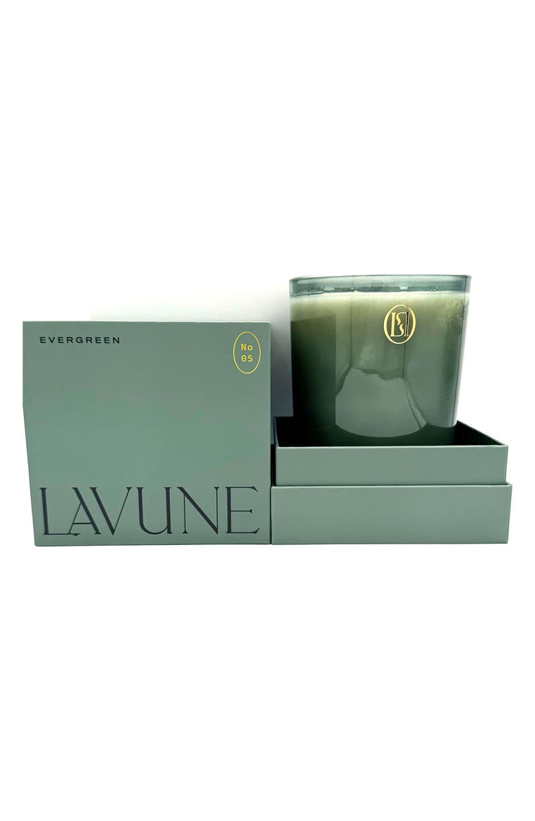 LAVUNE No. 5 Evergreen Candle, Main, color, Dark Green