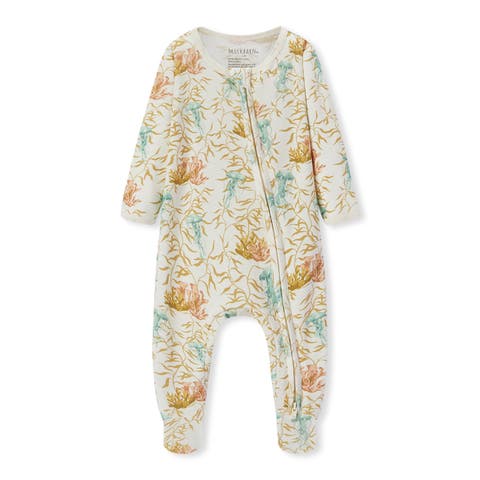 Organic Cotton Zipper Footed Romper (Baby)