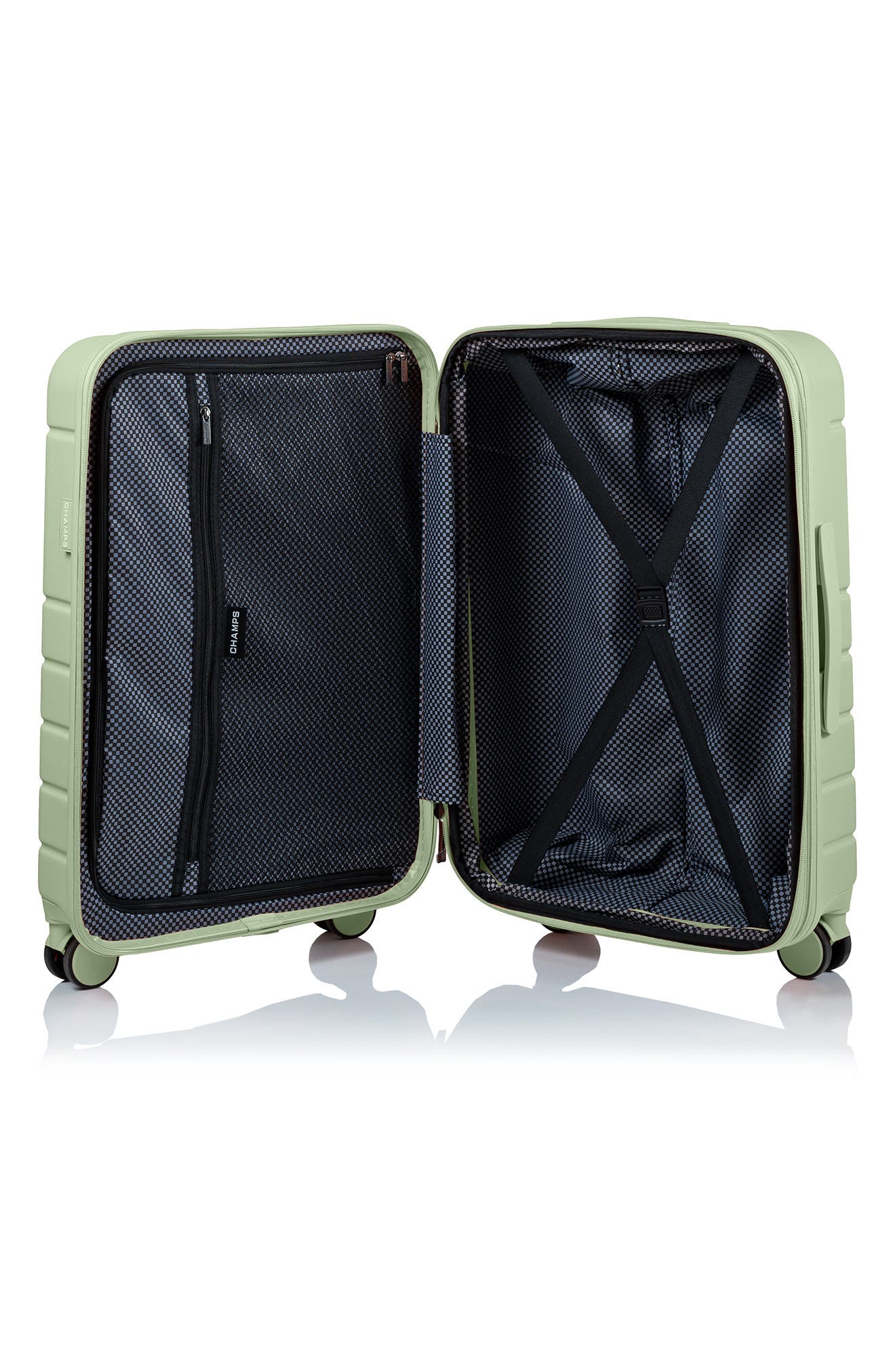 CHAMPS Spinner Suitcase 3-Piece Luggage Set, Alternate, color, 