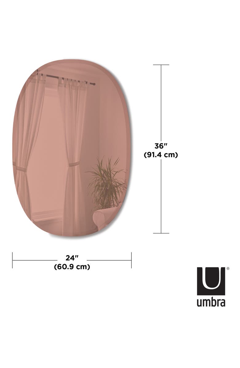 Umbra Hub Bevy Tinted Oval Mirror, Alternate, color, 