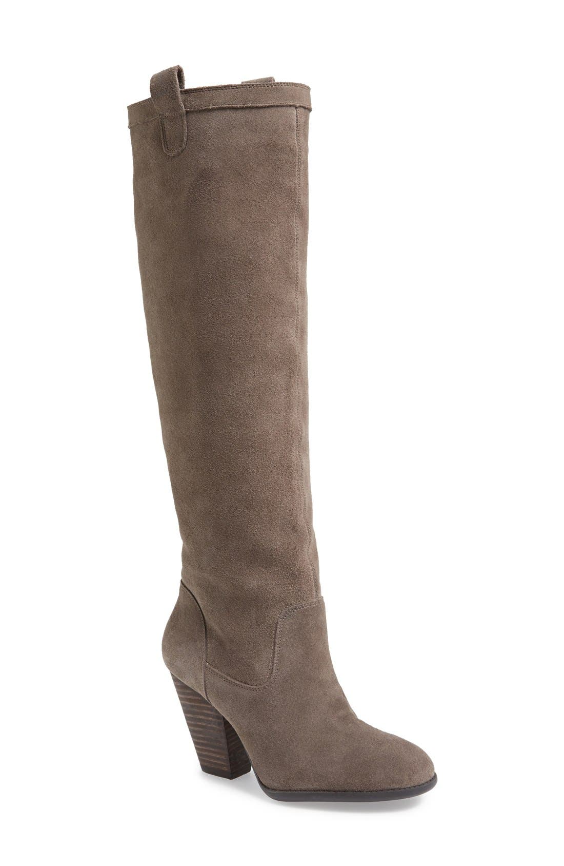 'Rumer' Slouchy Knee High Boot, Main, color, DARK MUSHROOM