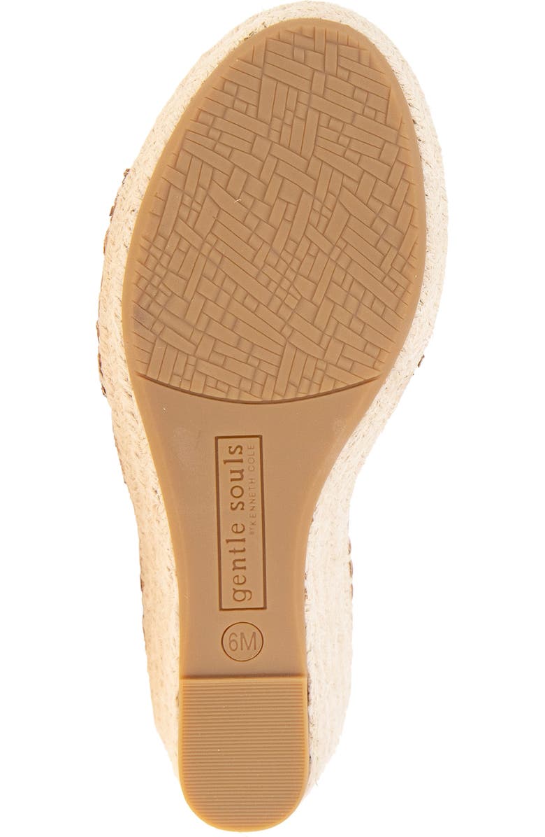 Gentle Souls Capelin Fisherman Espadrille Sandal, Alternate, color, Ice Metallic Leather