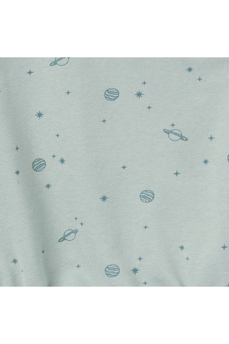Long Sleeve Bubble Romper, Alternate, color, Slate Galaxy