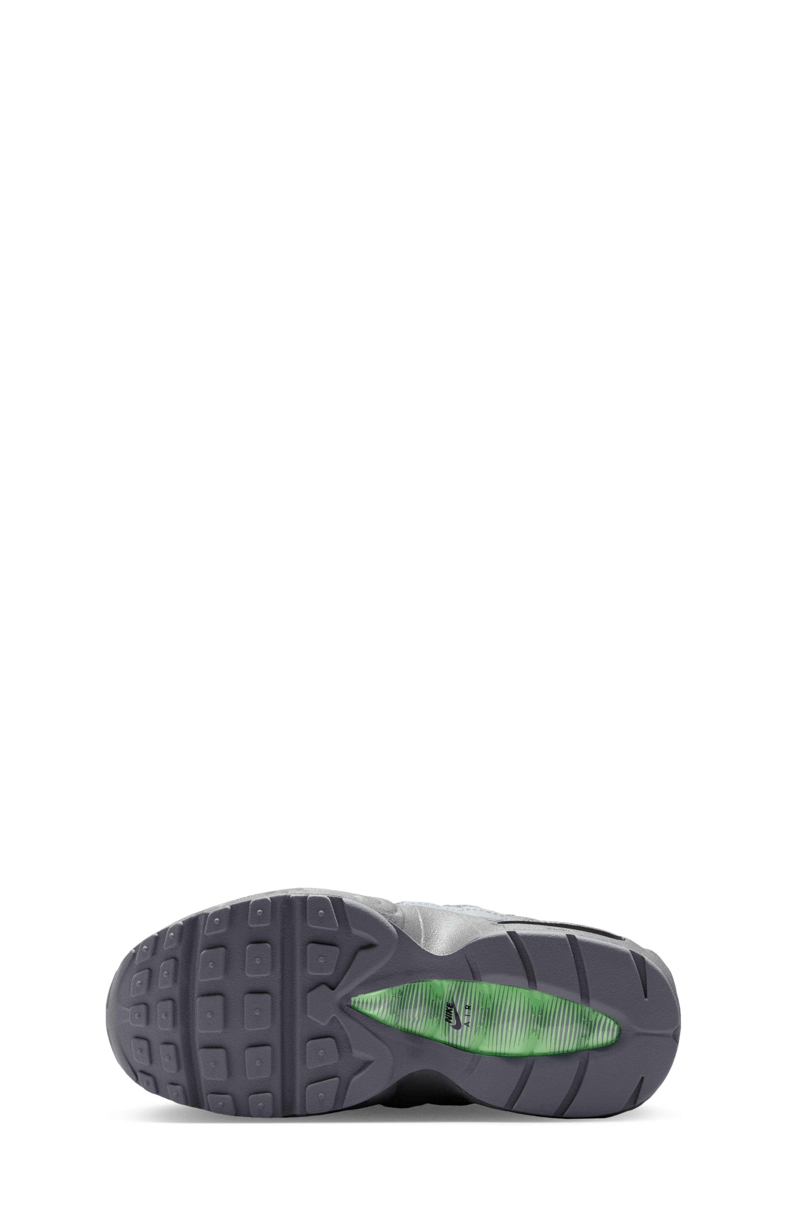 Kids' Air Max 95 Sneaker, Alternate, color, BLACK/ GREY/ IRON/ GREEN