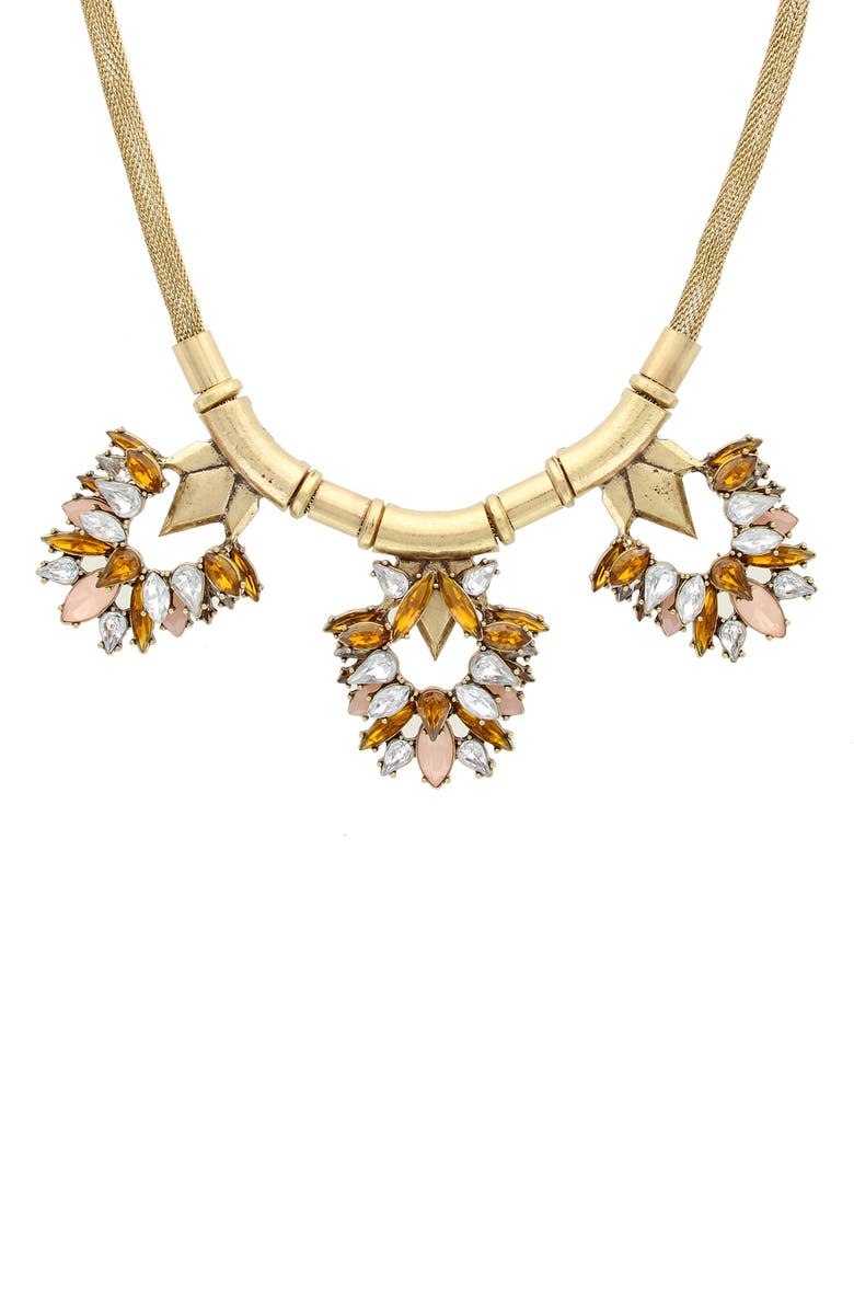 OLIVIA WELLES Lucille Crystal Statement Necklace, Main, color, 