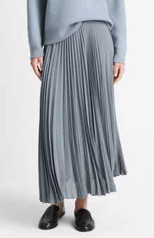Vince Pleated Midi Skirt